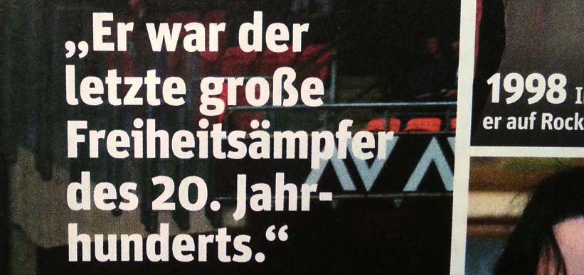 Seite 43: Der letzte große "Freiheitsämpfer"