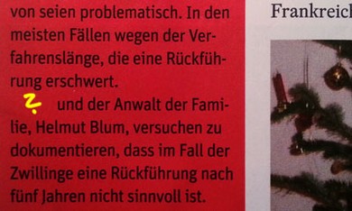 Seite 54: "[Textlücke] und der Anwalt der Familie versuchen zu dokumentieren, dass..."
